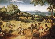 BRUEGEL, Pieter the Elder Haymaking oil painting